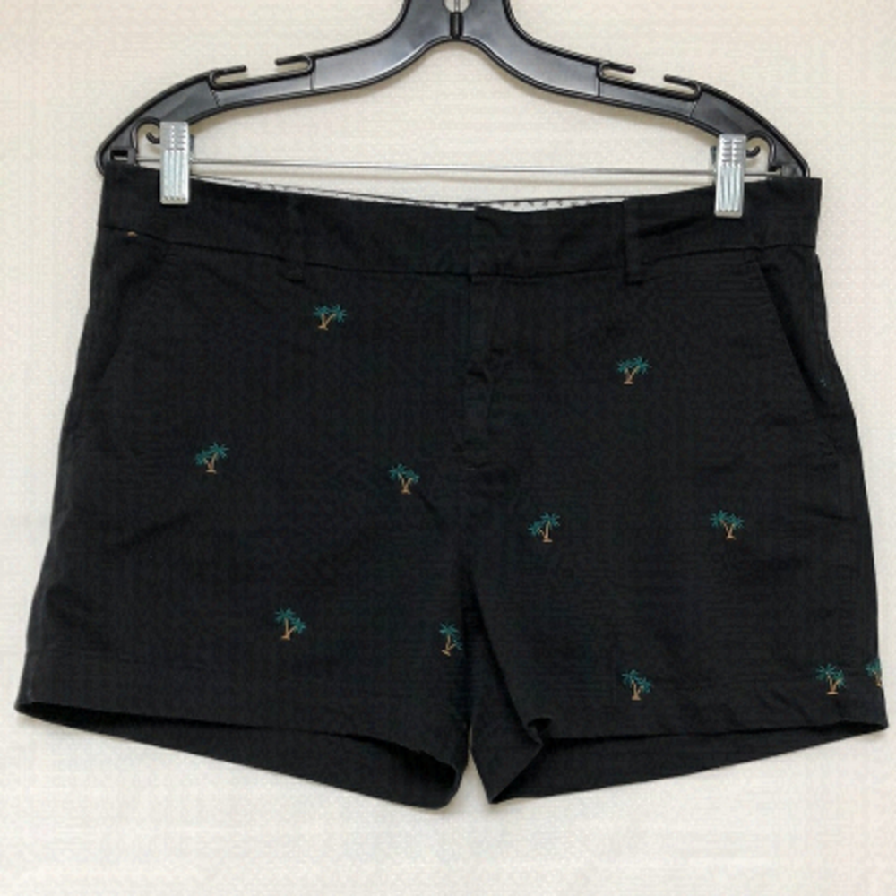 Jones New York Embroidered Palm Tree Shorts
